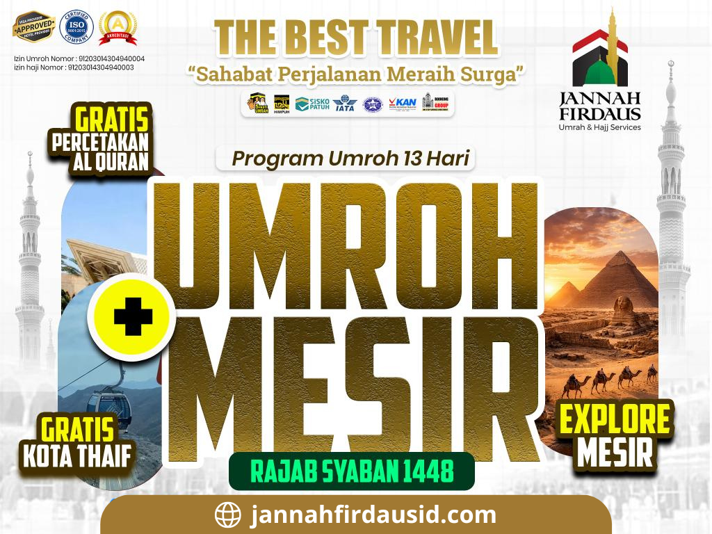 UMRAH PLUS MESIR AKHIR TAHUN / RAJAB SYA'BAN